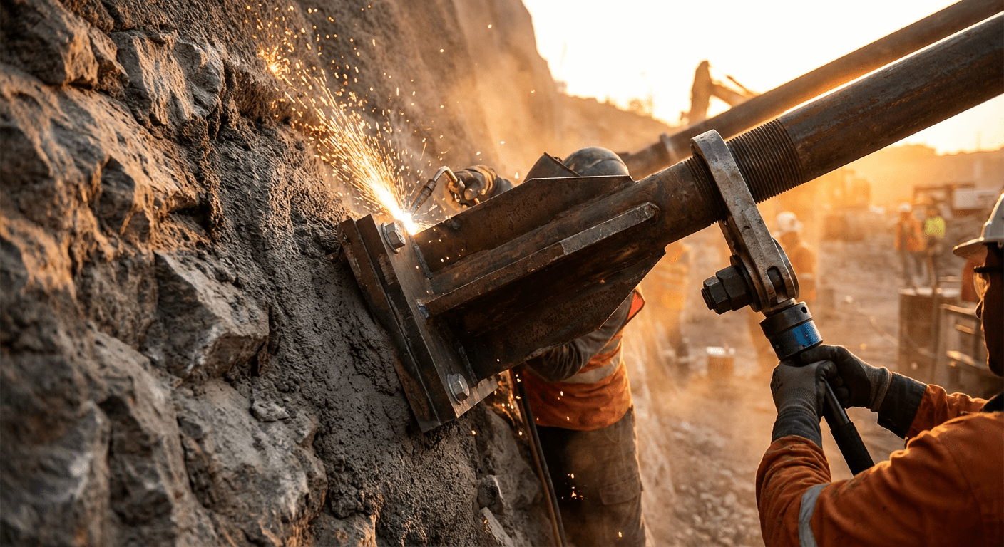 اجرای نیلینگ و انکراژ